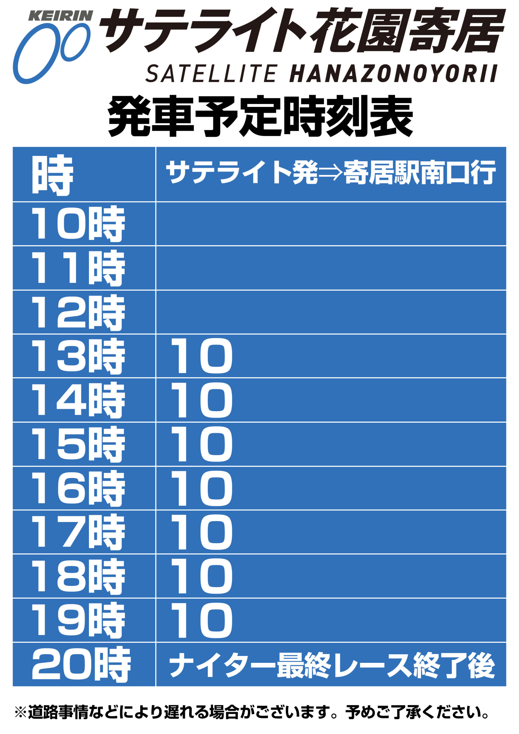 アクセス情報 - サテライト・オートレース花園寄居